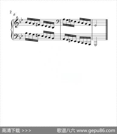 第六级g小调音阶（中国音乐学院钢琴考级作品1~6级）