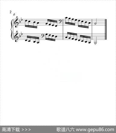 第六级降B大调音阶（中国音乐学院钢琴考级作品1~6级）