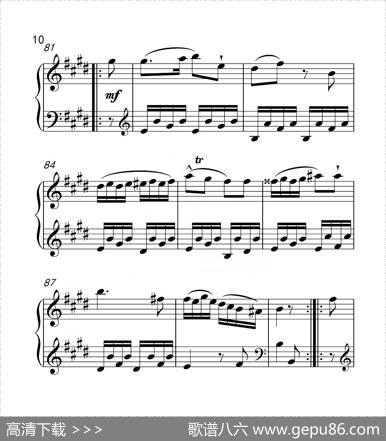 第六级A组奏鸣曲（中国音乐学院钢琴考级作品1~6级）|海顿