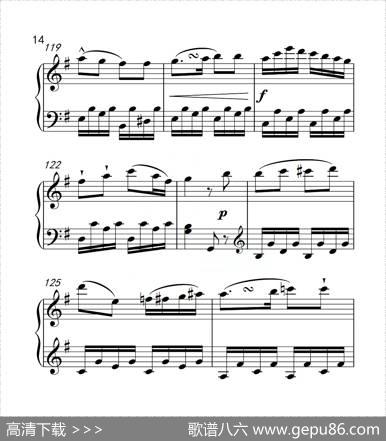 第六级A组奏鸣曲（中国音乐学院钢琴考级作品1~6级）|海顿