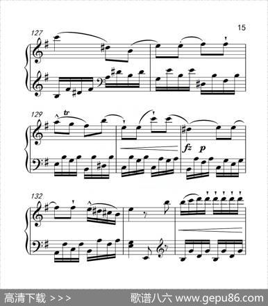 第六级A组奏鸣曲（中国音乐学院钢琴考级作品1~6级）|海顿