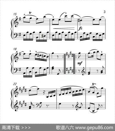 第六级A组奏鸣曲（中国音乐学院钢琴考级作品1~6级）|海顿