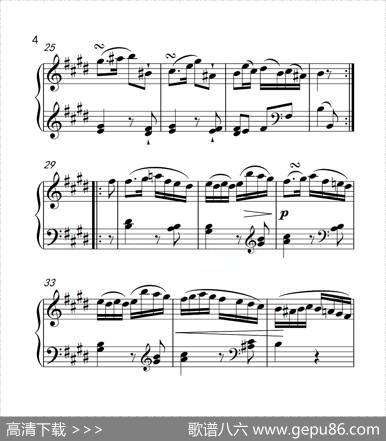 第六级A组奏鸣曲（中国音乐学院钢琴考级作品1~6级）|海顿