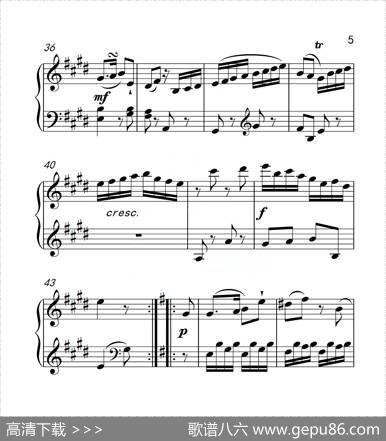 第六级A组奏鸣曲（中国音乐学院钢琴考级作品1~6级）|海顿