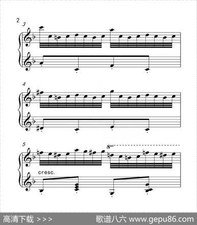 第六级B组练习曲（中国音乐学院钢琴考级作品1~6级）|车尔尼