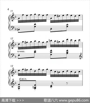 第六级B组练习曲（中国音乐学院钢琴考级作品1~6级）|车尔尼