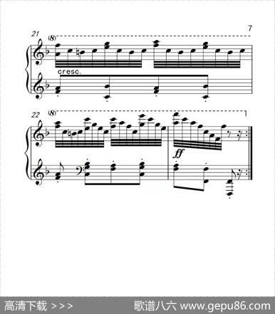 第六级B组练习曲（中国音乐学院钢琴考级作品1~6级）|车尔尼