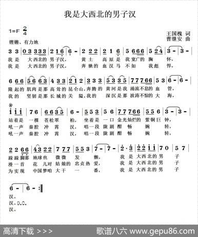 我是大西北的男子汉 - 王国槐|曹继安