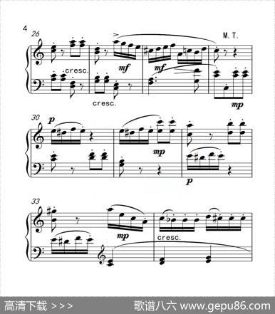 第六级B组C大调奏鸣曲（中国音乐学院钢琴考级作品1~6级）|莫扎特