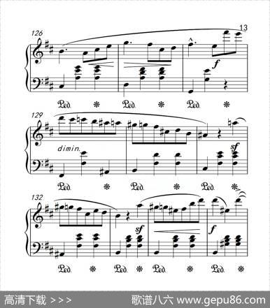 第六级圆舞曲（中国音乐学院钢琴考级作品1~6级）|肖邦