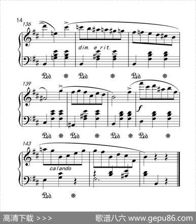第六级圆舞曲（中国音乐学院钢琴考级作品1~6级）|肖邦