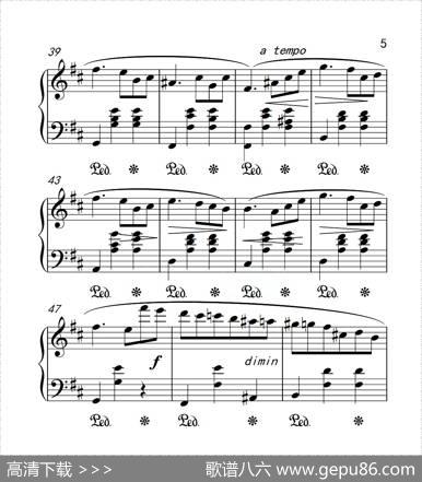 第六级圆舞曲（中国音乐学院钢琴考级作品1~6级）|肖邦