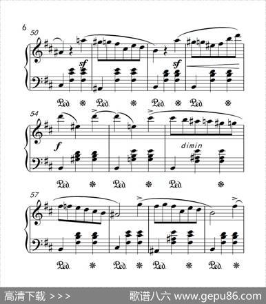 第六级圆舞曲（中国音乐学院钢琴考级作品1~6级）|肖邦