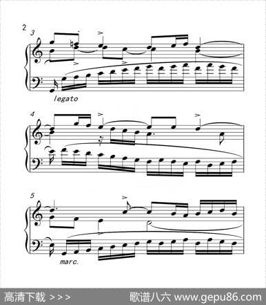 第六级三部创意曲（中国音乐学院钢琴考级作品1~6级）|巴赫
