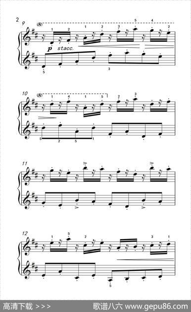 第四级1.练习曲（中央音乐学院钢琴（业余）考级教程4-6级）|车尔尼