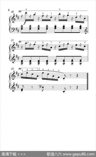 第四级1.练习曲（中央音乐学院钢琴（业余）考级教程4-6级）|车尔尼