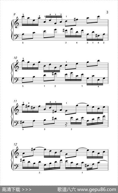 第五级1.二部创意曲（中央音乐学院钢琴（业余）考级教程4-6级）|[德]巴赫