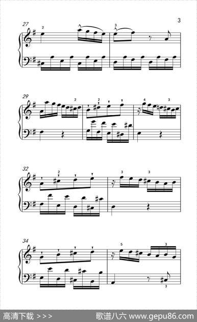 第五级1.G大调奏鸣曲第一乐章（中央音乐学院钢琴（业余）考级教程4-6级）|[奥]海顿