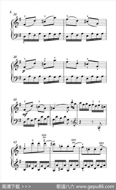 第五级1.G大调奏鸣曲第一乐章（中央音乐学院钢琴（业余）考级教程4-6级）|[奥]海顿