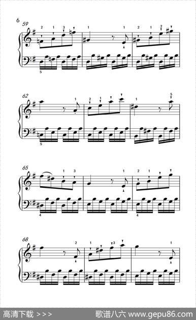 第五级1.G大调奏鸣曲第一乐章（中央音乐学院钢琴（业余）考级教程4-6级）|[奥]海顿