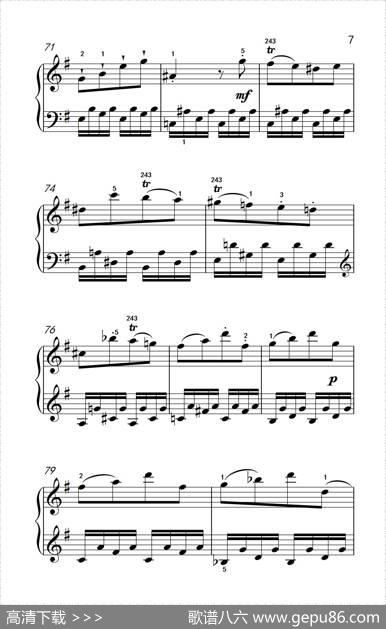 第五级1.G大调奏鸣曲第一乐章（中央音乐学院钢琴（业余）考级教程4-6级）|[奥]海顿