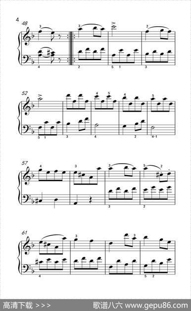 第五级2.回旋曲（中央音乐学院钢琴（业余）考级教程4-6级）|[德]贝多芬