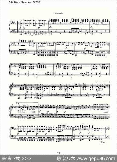 3MilitaryMarchesD.733（3士兵进行曲D.733）|弗兰茨·舒伯特