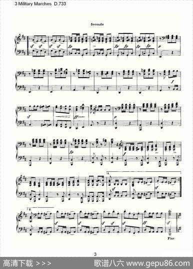 3MilitaryMarchesD.733（3士兵进行曲D.733）|弗兰茨·舒伯特