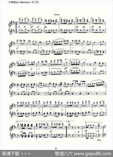 3MilitaryMarchesD.733（3士兵进行曲D.733）|弗兰茨·舒伯特