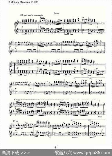 3MilitaryMarchesD.733（3士兵进行曲D.733）|弗兰茨·舒伯特