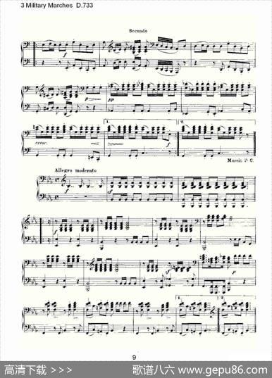 3MilitaryMarchesD.733（3士兵进行曲D.733）|弗兰茨·舒伯特