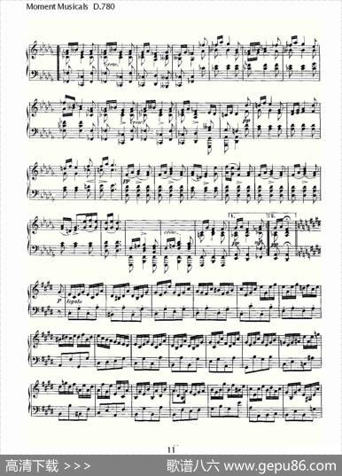 MomentMusicalsD.780（6首音乐瞬间）|弗朗兹·舒柏特