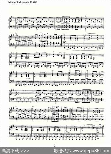MomentMusicalsD.780（6首音乐瞬间）|弗朗兹·舒柏特