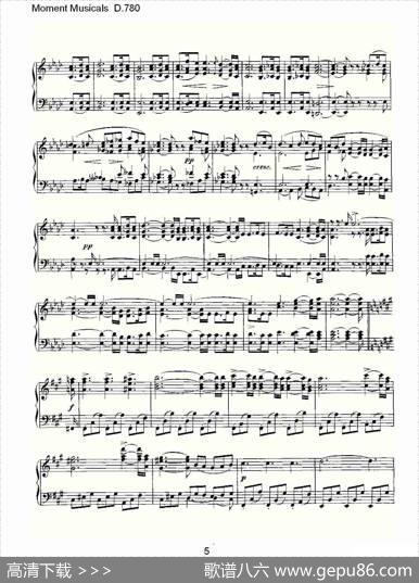 MomentMusicalsD.780（6首音乐瞬间）|弗朗兹·舒柏特