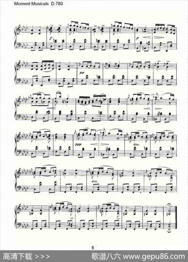 MomentMusicalsD.780（6首音乐瞬间）|弗朗兹·舒柏特