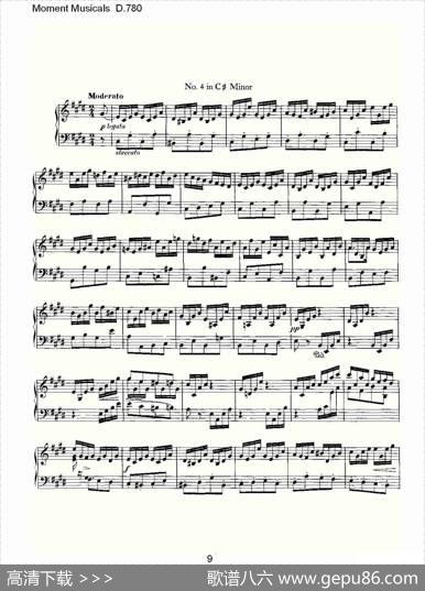 MomentMusicalsD.780（6首音乐瞬间）|弗朗兹·舒柏特