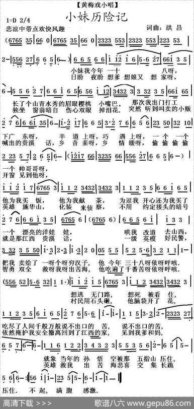 小妹历险记（黄梅戏小唱） - 洪昌|洪昌