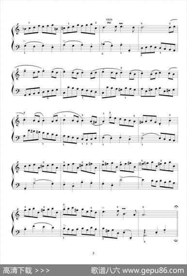 布列舞曲（选自《第二英国组曲》杨一丹标注）|巴赫