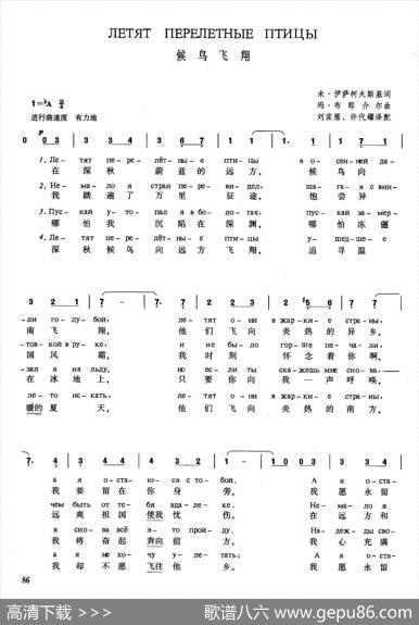 [俄]候鸟飞翔 - 米·伊萨科夫斯基|玛·布朗介尔刘宾雁许代耀译配