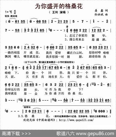 为你盛开的格桑花 - 姜鑫|孙洪斌