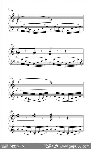 第六级3.练习曲（中央音乐学院钢琴（业余）考级教程4-6级）|[法]拉克