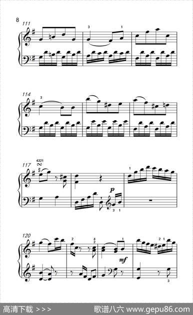 第六级1.G大调奏鸣曲（中央音乐学院钢琴（业余）考级教程4-6级）|[奥]海顿