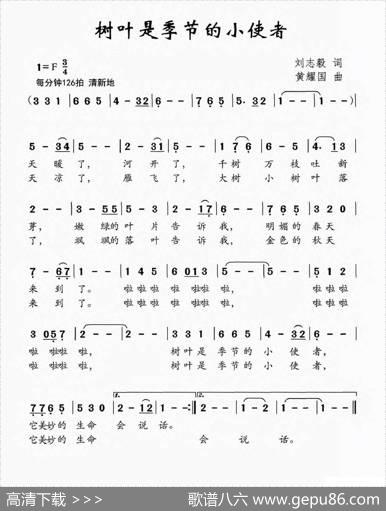 树叶是季节的小使者 - 刘志毅|黄耀国