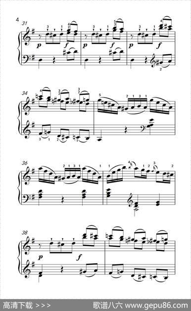 第六级2.G大调奏鸣曲莫扎特（中央音乐学院钢琴（业余）考级教程4-6级）|[奥]莫扎特