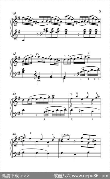 第六级2.G大调奏鸣曲莫扎特（中央音乐学院钢琴（业余）考级教程4-6级）|[奥]莫扎特
