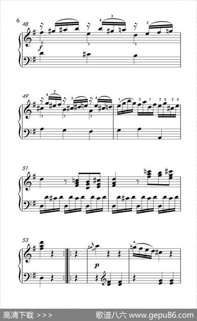 第六级2.G大调奏鸣曲莫扎特（中央音乐学院钢琴（业余）考级教程4-6级）|[奥]莫扎特