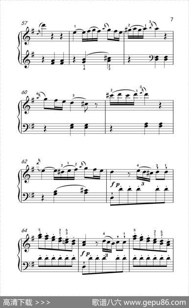 第六级2.G大调奏鸣曲莫扎特（中央音乐学院钢琴（业余）考级教程4-6级）|[奥]莫扎特