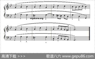 巴赫初级钢琴曲之二：小步舞曲