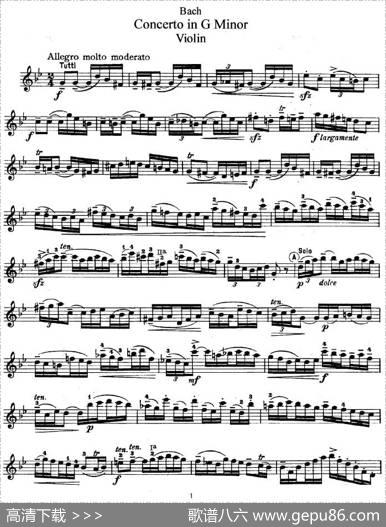 ConcertoinGMinor（G小调协奏曲）|巴赫
