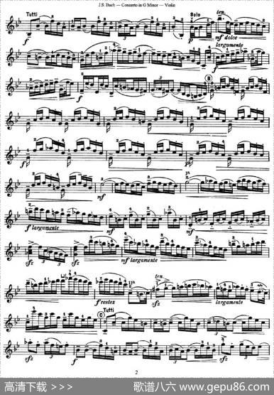 ConcertoinGMinor（G小调协奏曲）|巴赫